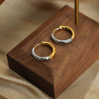 Gold - Plated Huggie Earrings - Ell Soll Fashion