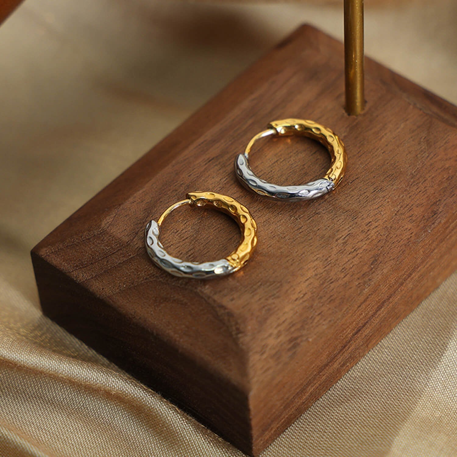 Gold - Plated Huggie Earrings - Ell Soll Fashion