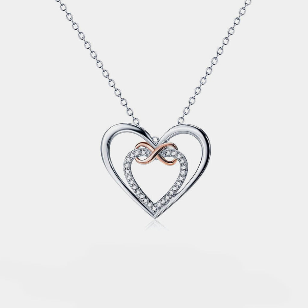 Heart Zircon Necklace - Ell Soll Fashion