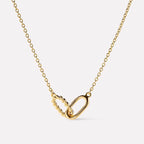 Interlocked Steel Necklace - Ell Soll Fashion