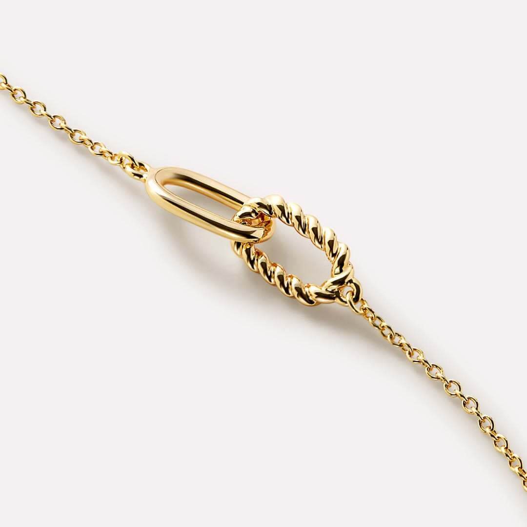 Interlocked Steel Necklace - Ell Soll Fashion