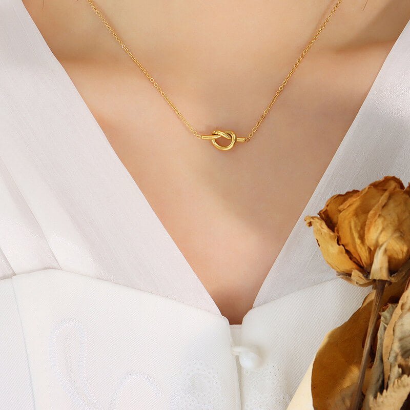 Knotted Necklace - Ell Soll Fashion