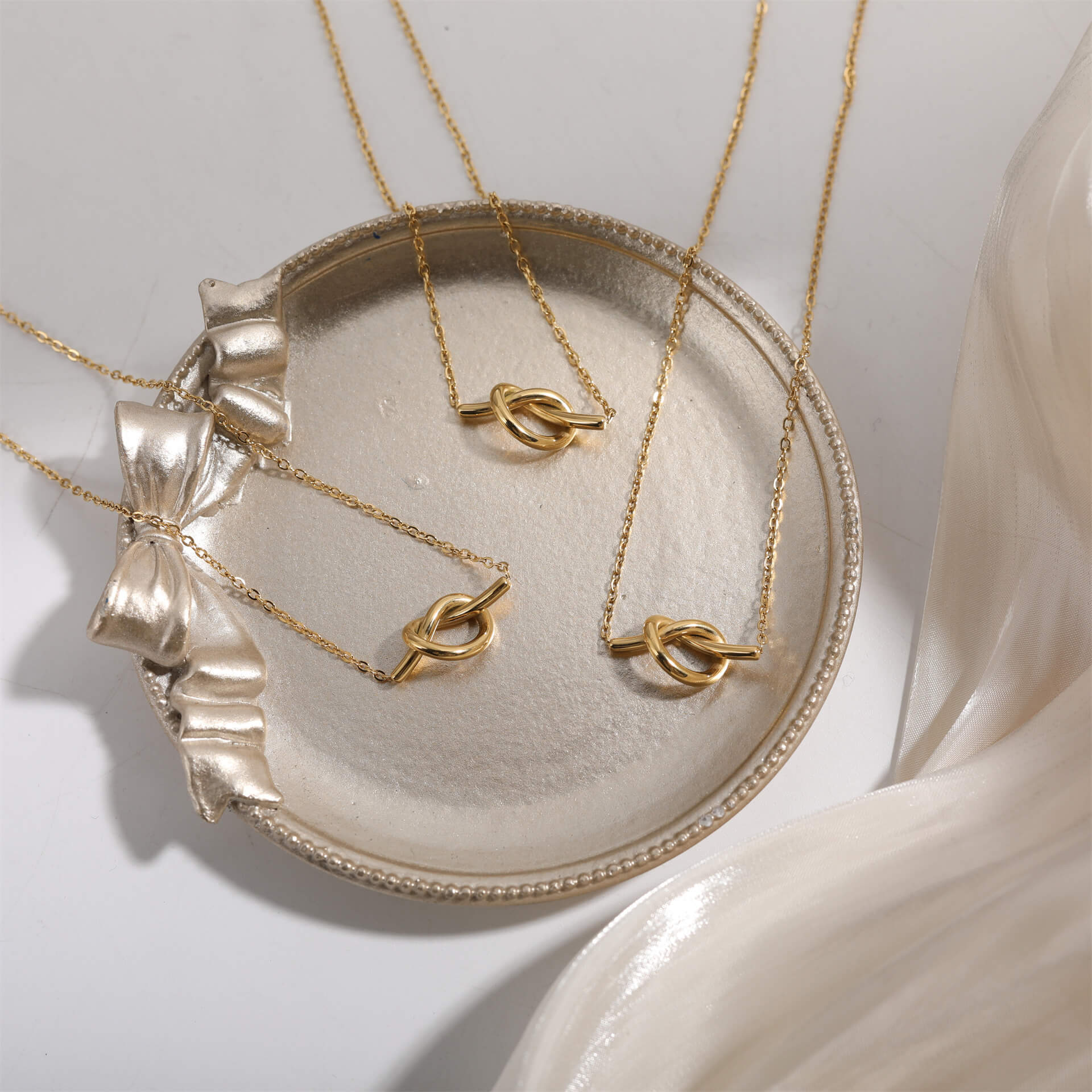 Knotted Necklace - Ell Soll Fashion