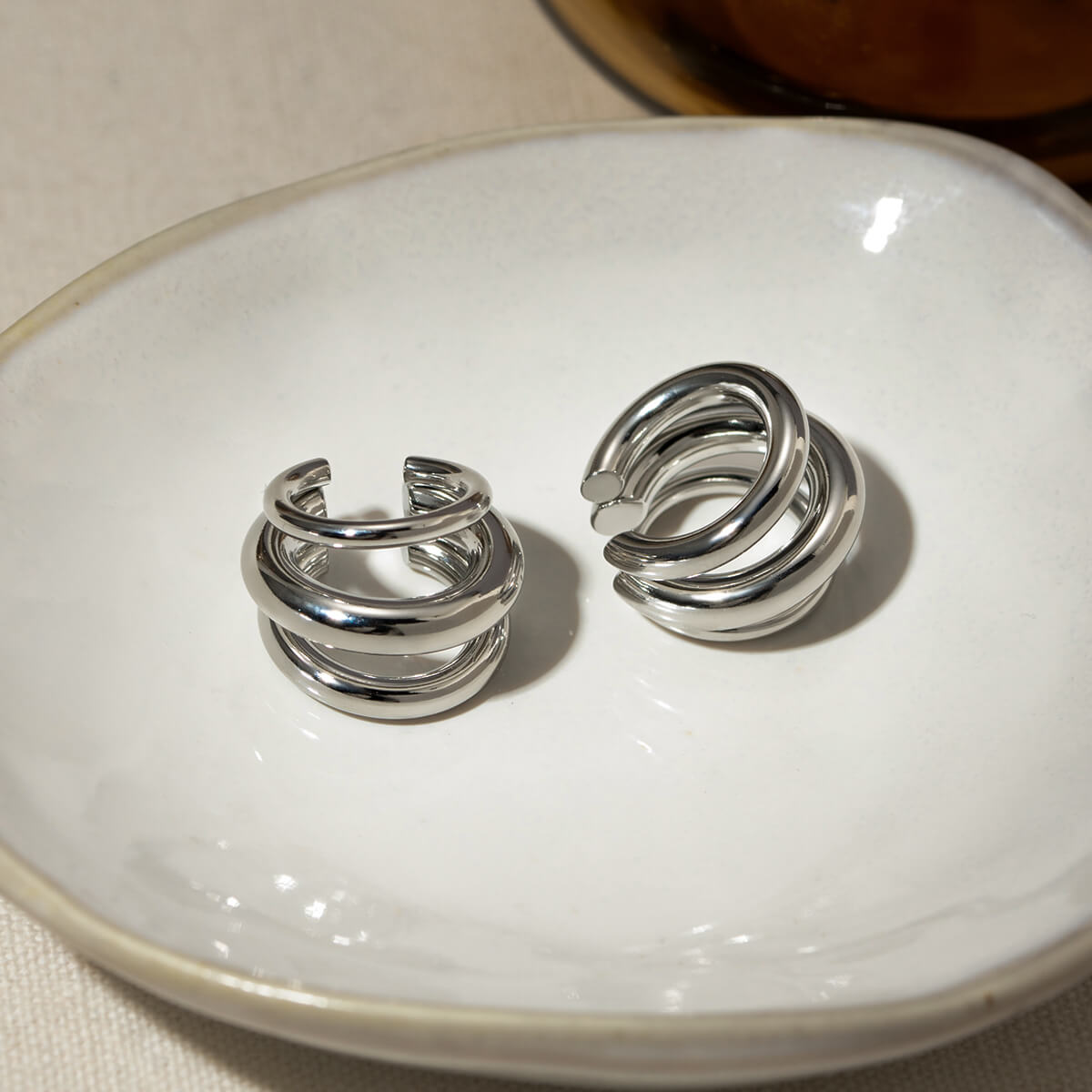 Layered Cuff Earrings - Ell Soll Fashion