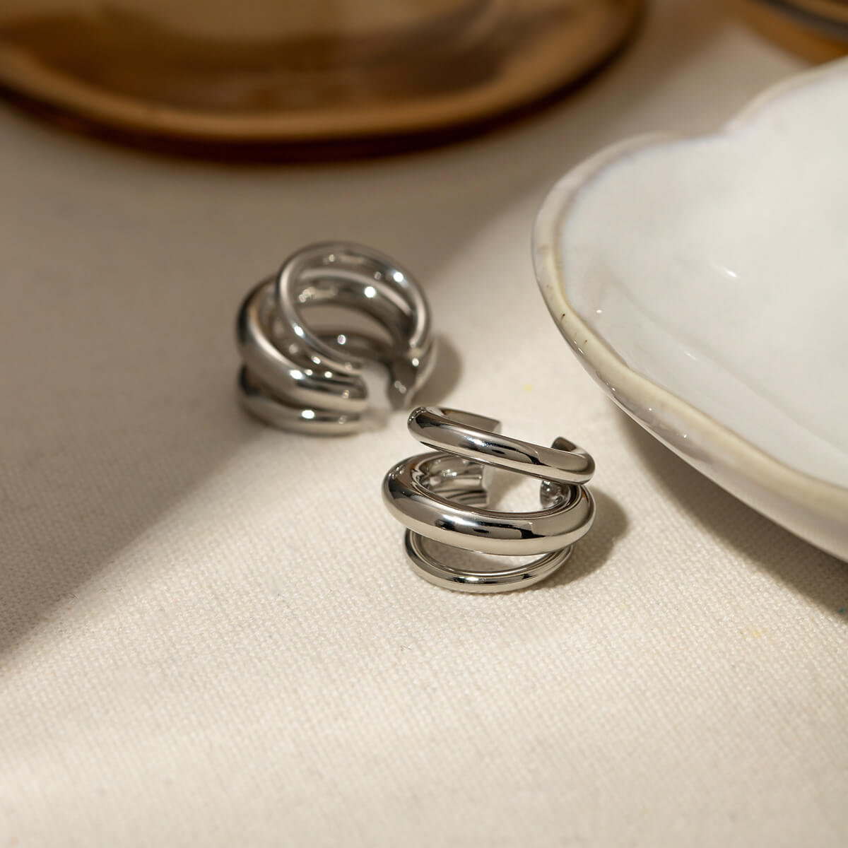Layered Cuff Earrings - Ell Soll Fashion