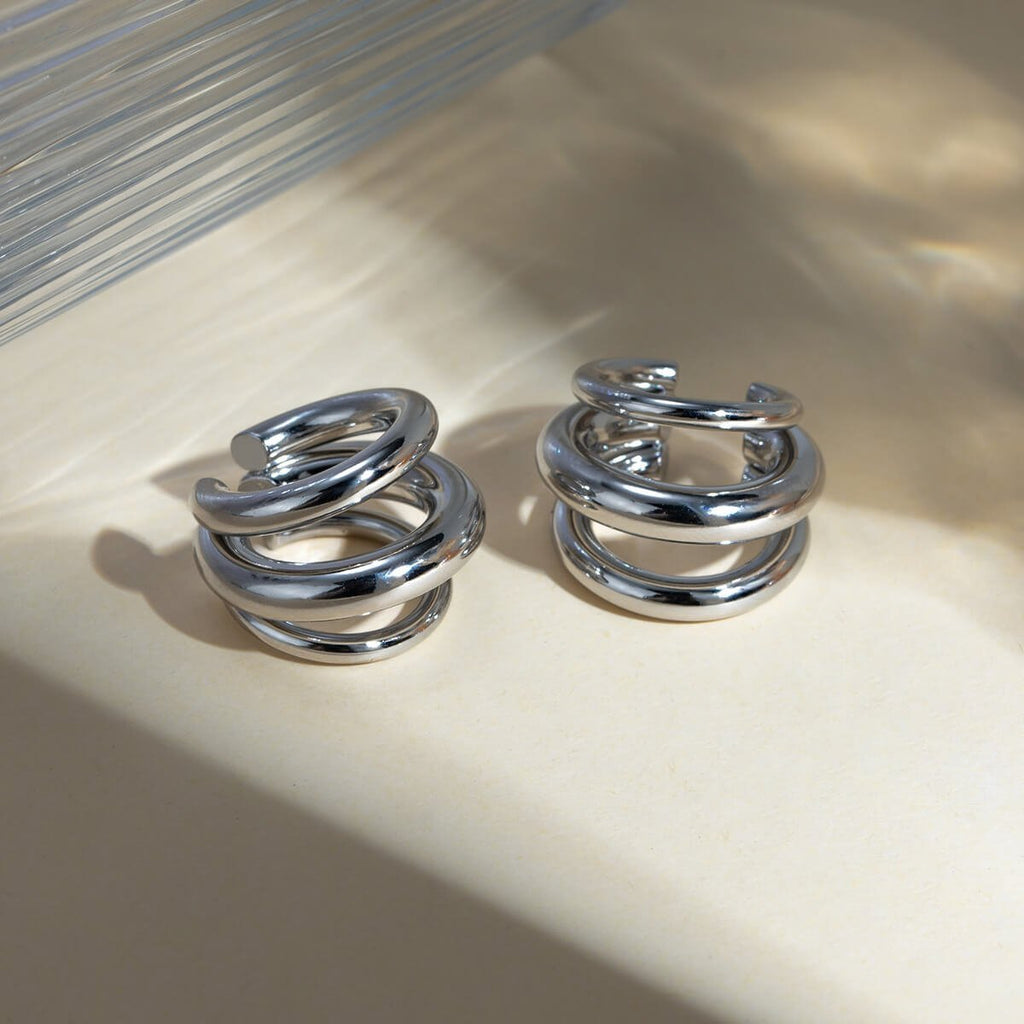 Layered Cuff Earrings - Ell Soll Fashion