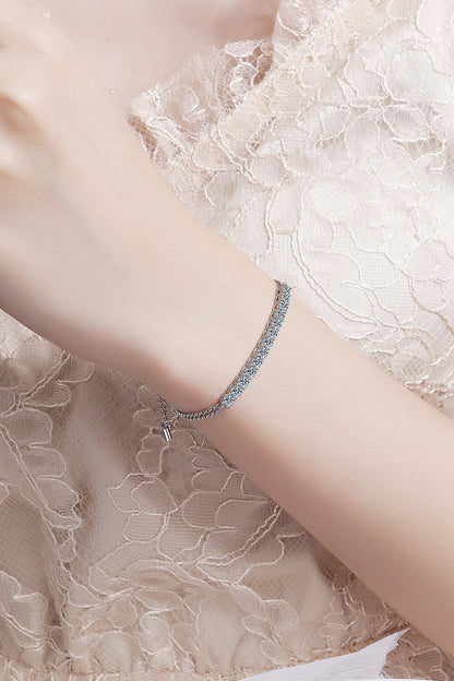 Moissanite Silver Bracelet - Ell Soll Fashion