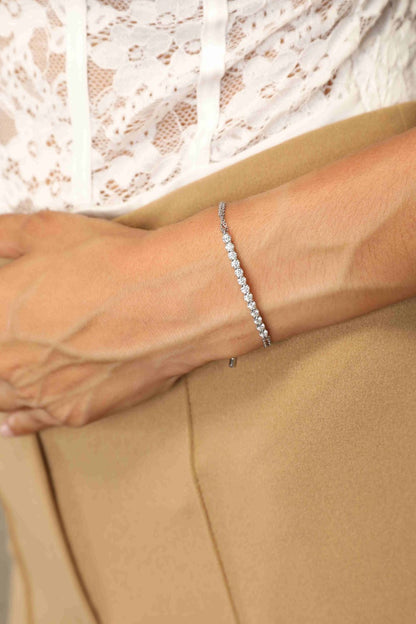 Moissanite Silver Bracelet - Ell Soll Fashion