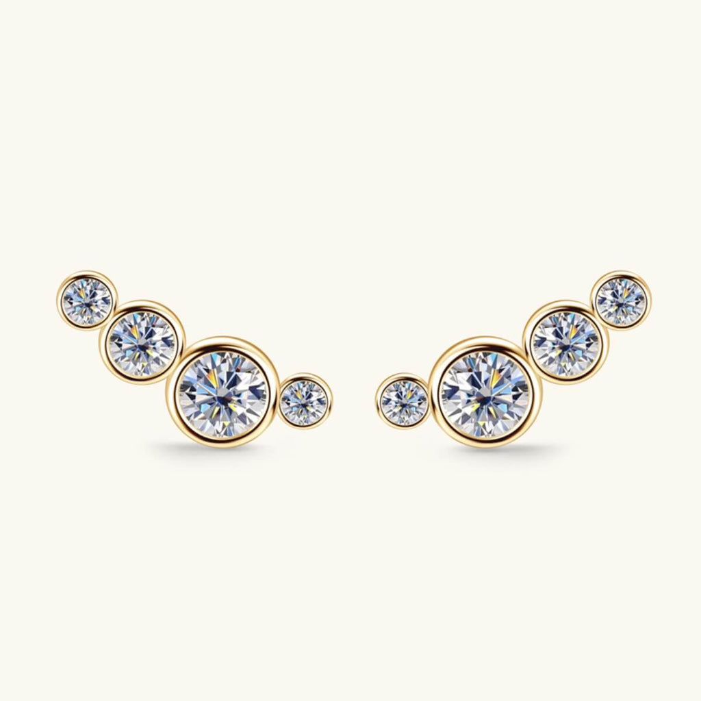 Moissanite Stud Earrings - Ell Soll Fashion