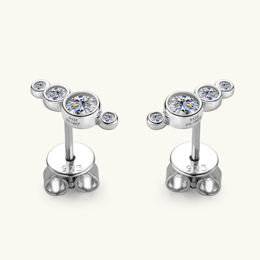 Moissanite Stud Earrings - Ell Soll Fashion