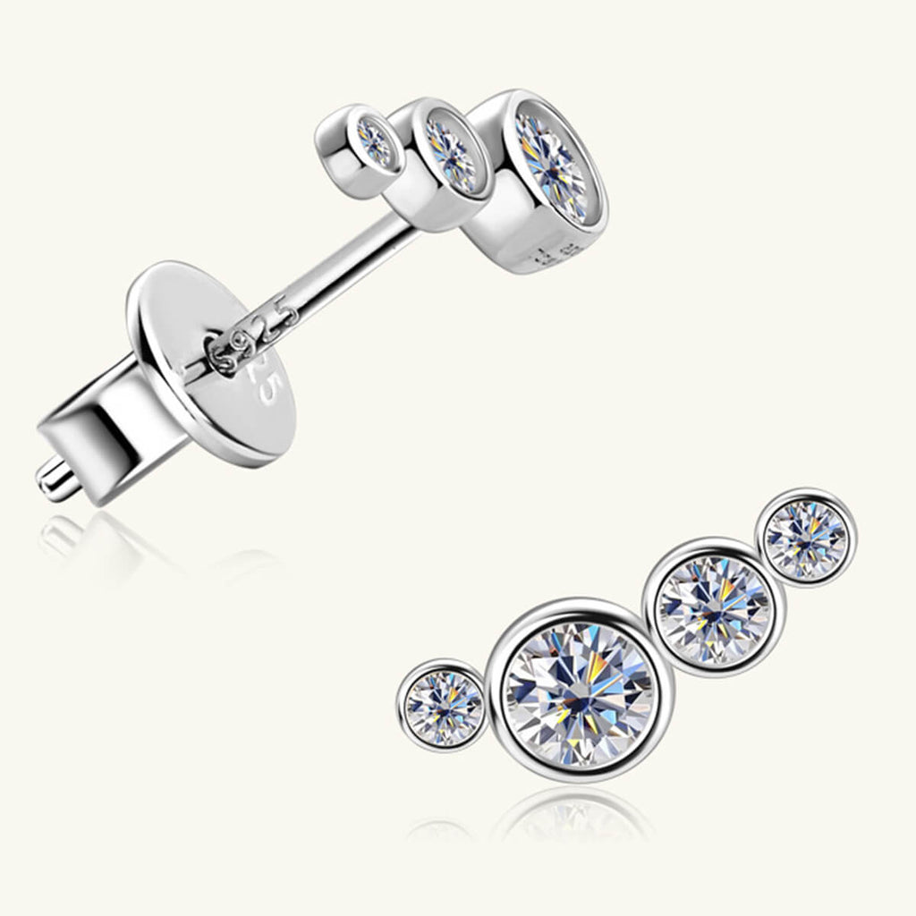 Moissanite Stud Earrings - Ell Soll Fashion