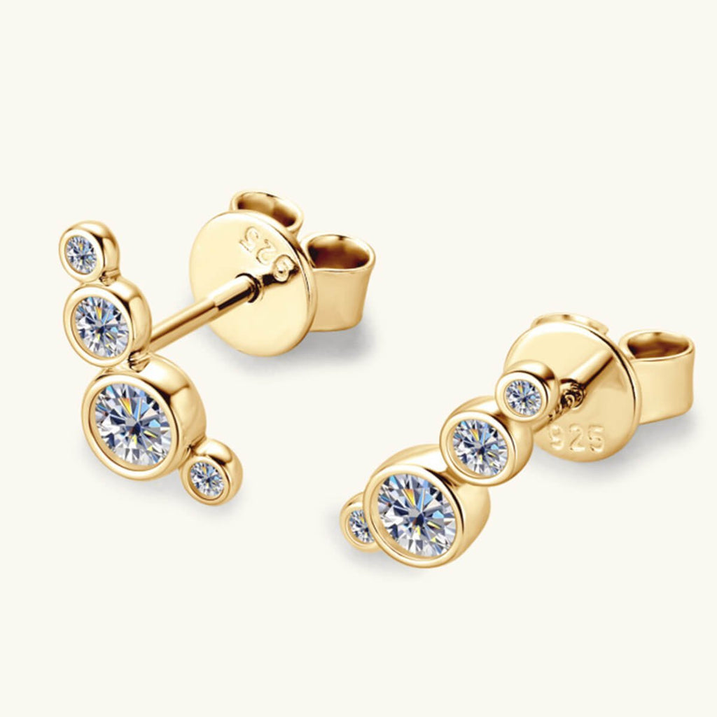 Moissanite Stud Earrings - Ell Soll Fashion