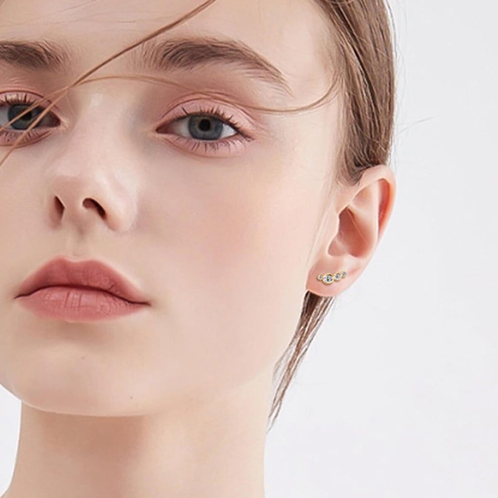 Moissanite Stud Earrings - Ell Soll Fashion