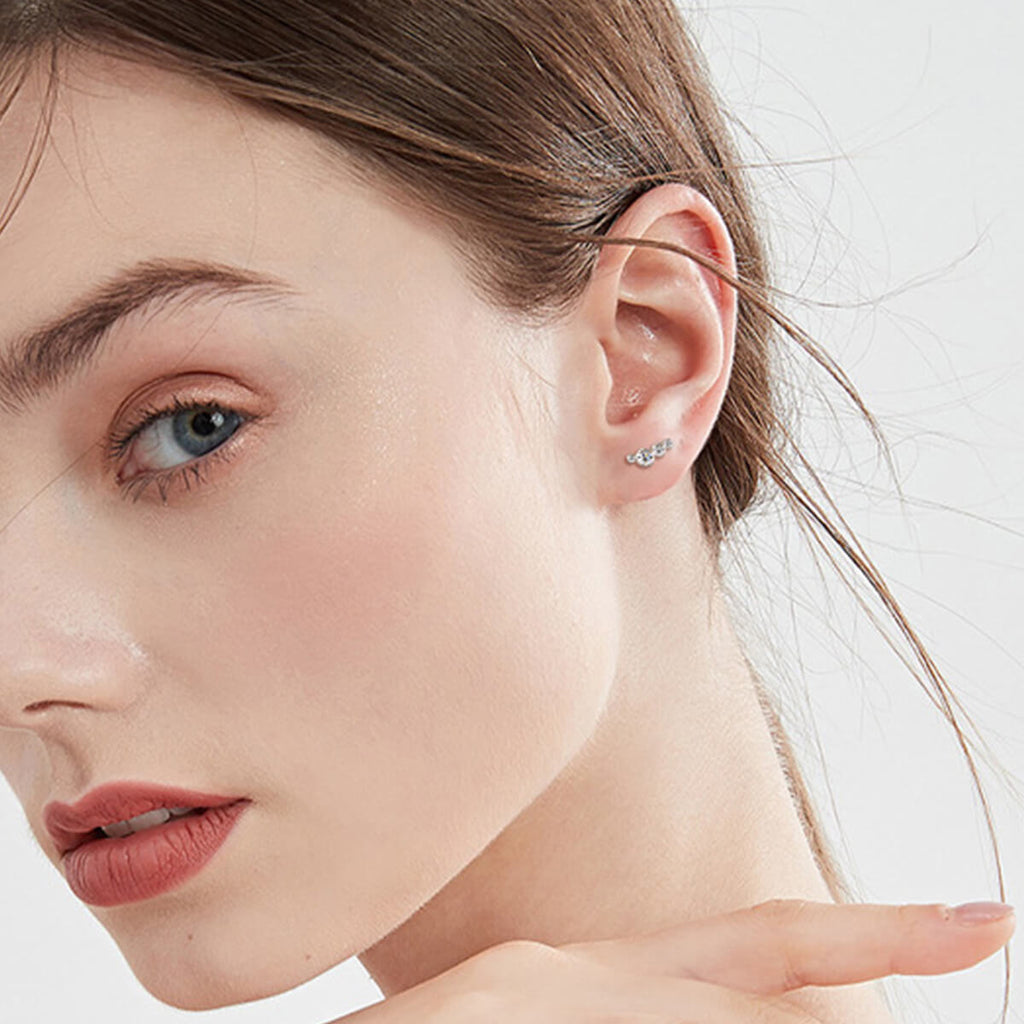 Moissanite Stud Earrings - Ell Soll Fashion