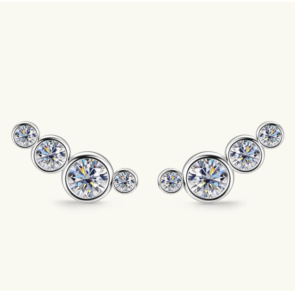 Moissanite Stud Earrings - Ell Soll Fashion