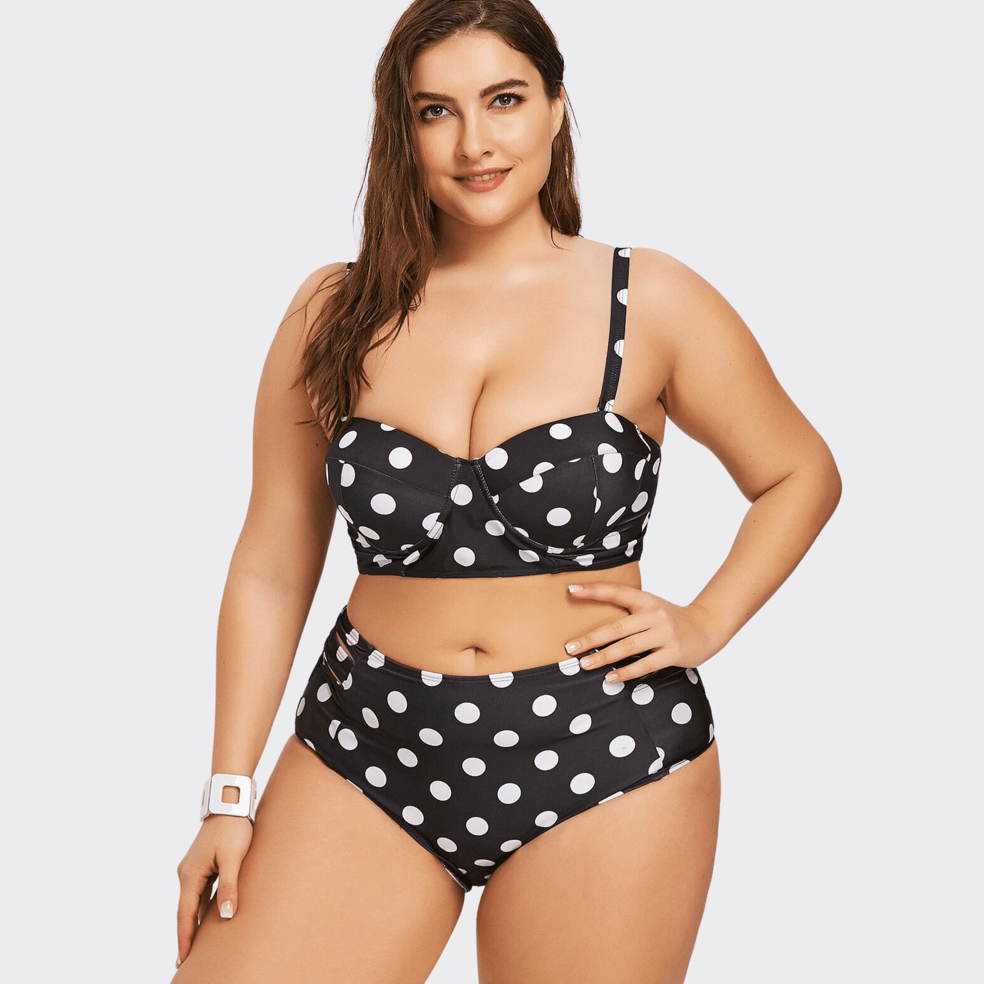 Dot High-Rise Bikini - Ell Soll Fashion