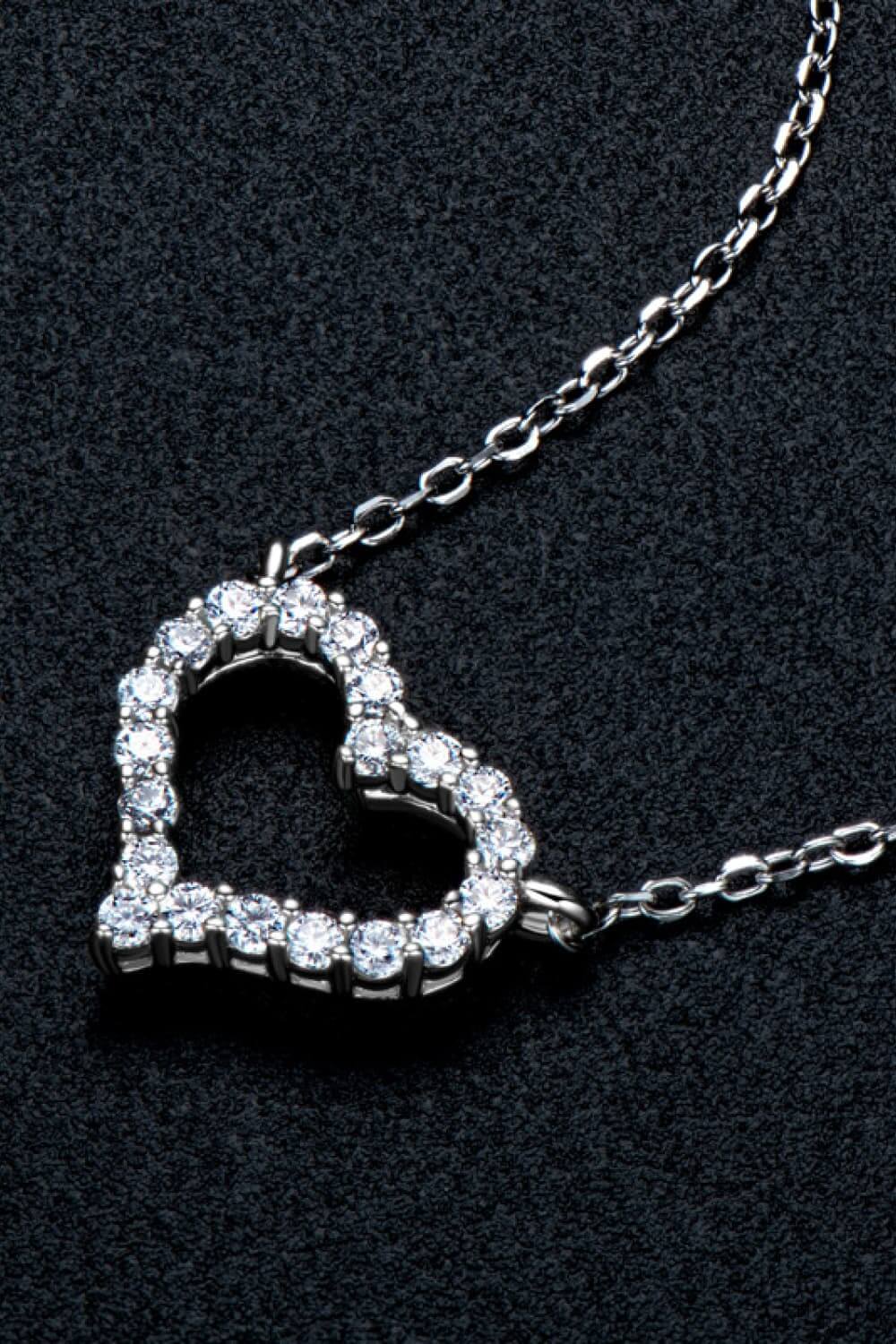 Platinum - Plated Heart - Ell Soll Fashion