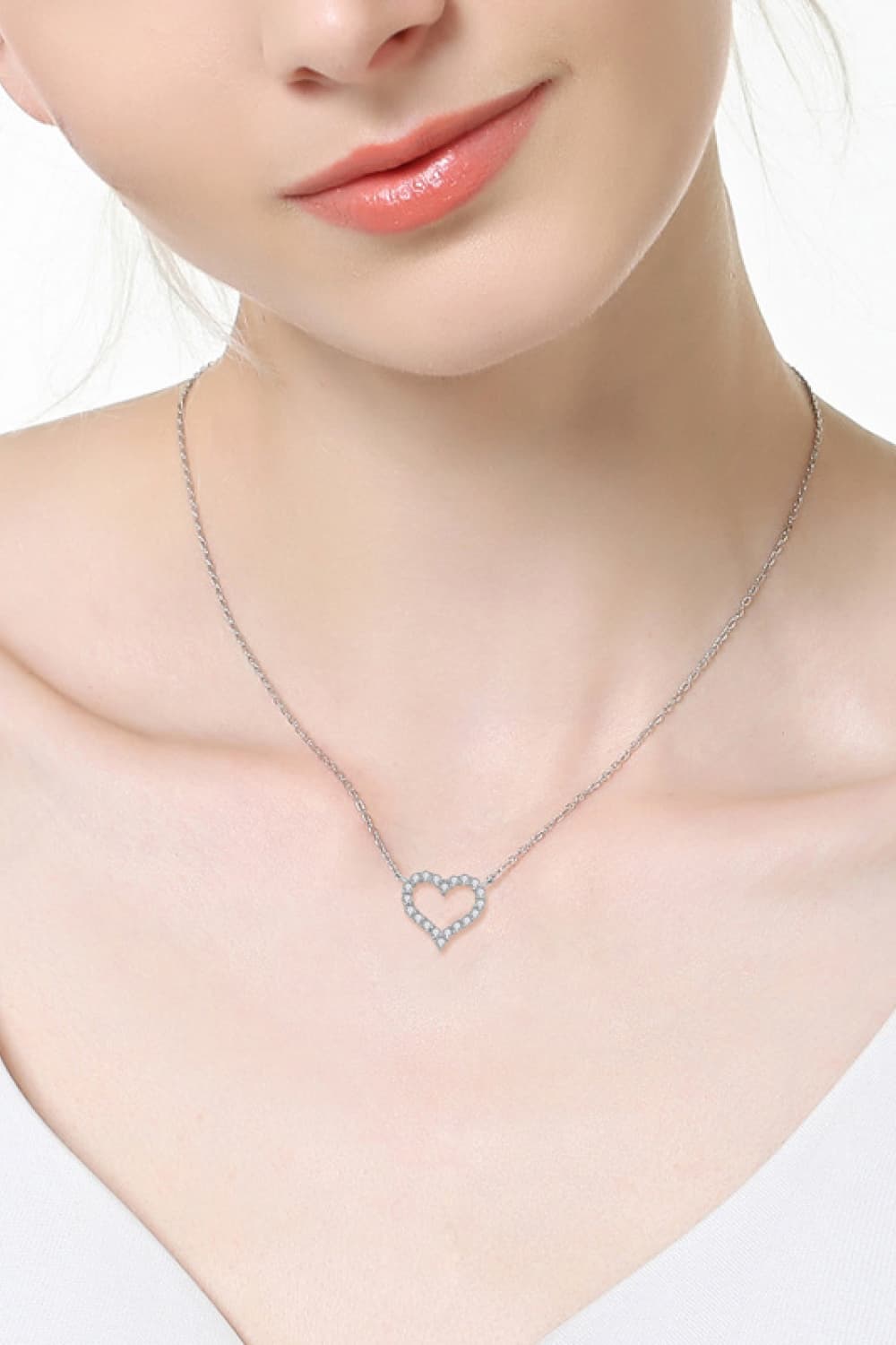 Platinum - Plated Heart - Ell Soll Fashion