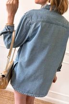 Polli Long Sleeve Denim Jacket - Jacket - Ell Soll Fashion