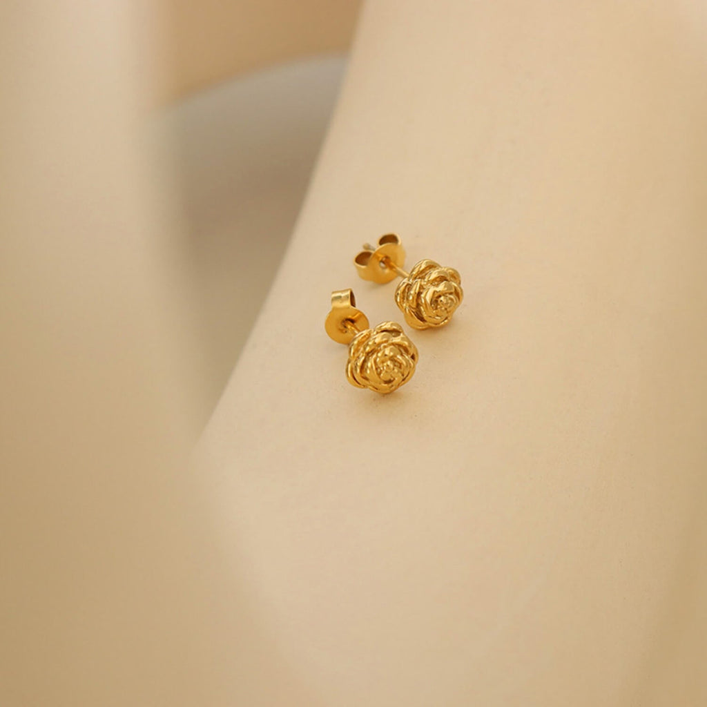 Rose Stud Earrings - Ell Soll Fashion