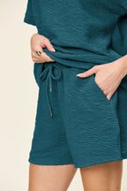 Shelly Drawstring Shorts Set - Set - Ell Soll Fashion