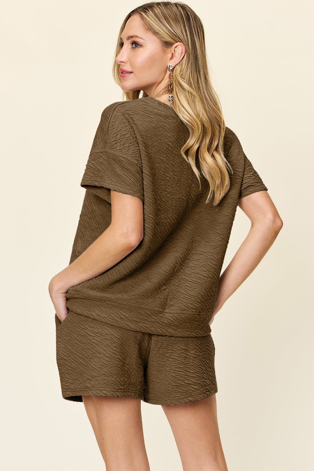 Shelly Drawstring Shorts Set - Ell Soll Fashion