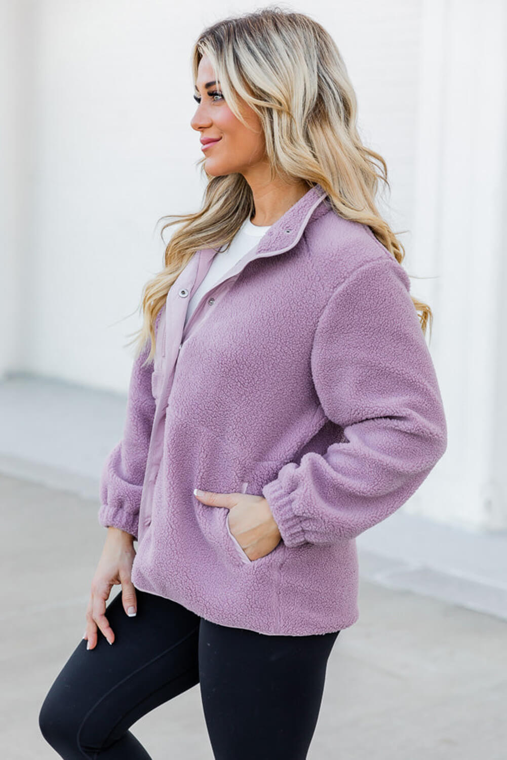 Sherpa Jacket - Ell Soll Fashion