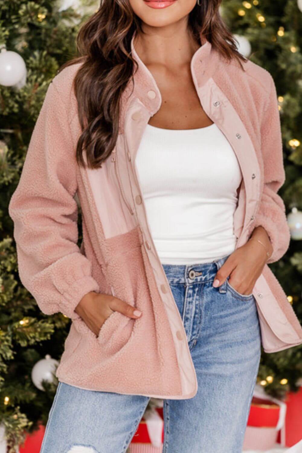 Sherpa Jacket - Ell Soll Fashion