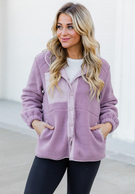 Sherpa Jacket - Ell Soll Fashion