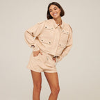 Short Coat Suit - Ell Soll Fashion