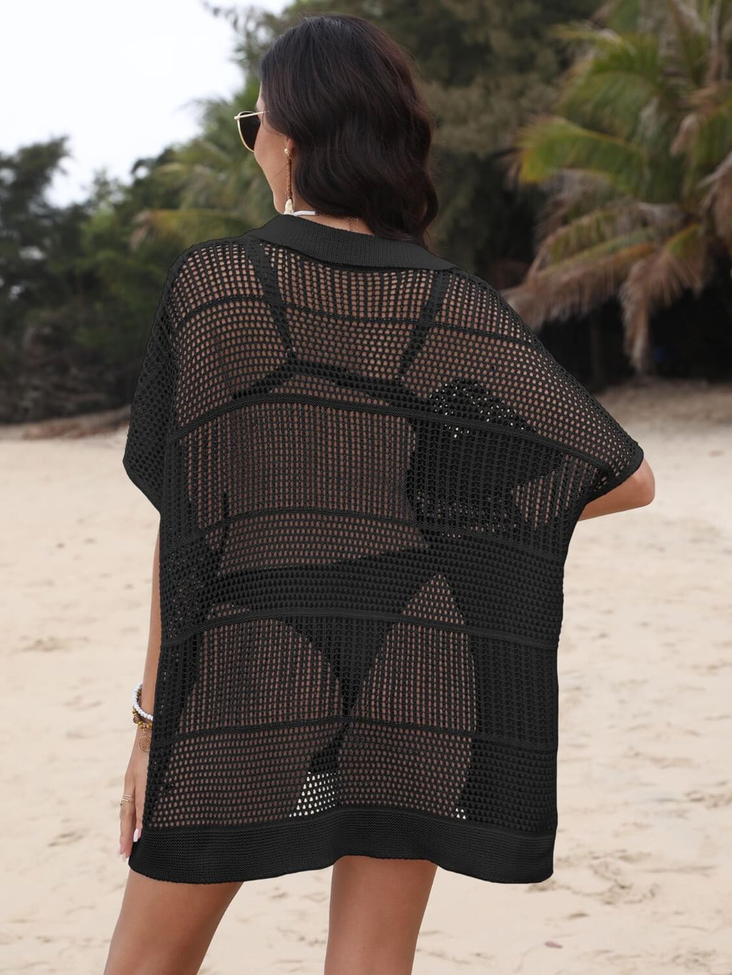 Shyla Collared Neck Cover - Up - Swimwear - Ell Soll Fashion