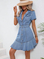 Sisi Denim Dress - Dress - Ell Soll Fashion