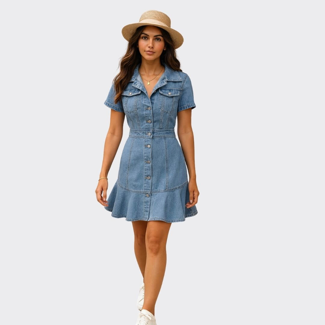 Sisi Denim Dress - Dress - Ell Soll Fashion