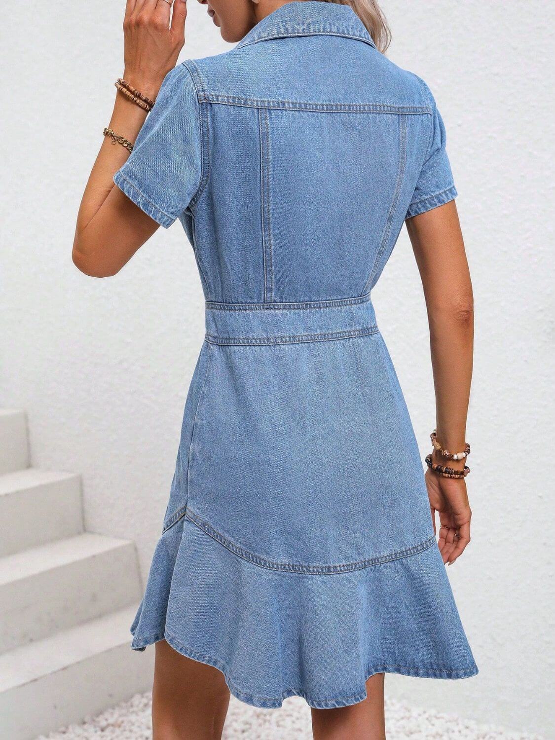 Sisi Denim Dress - Dress - Ell Soll Fashion