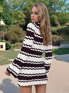 Striped Cover - Up - Swimwear - Ell Soll Fashion