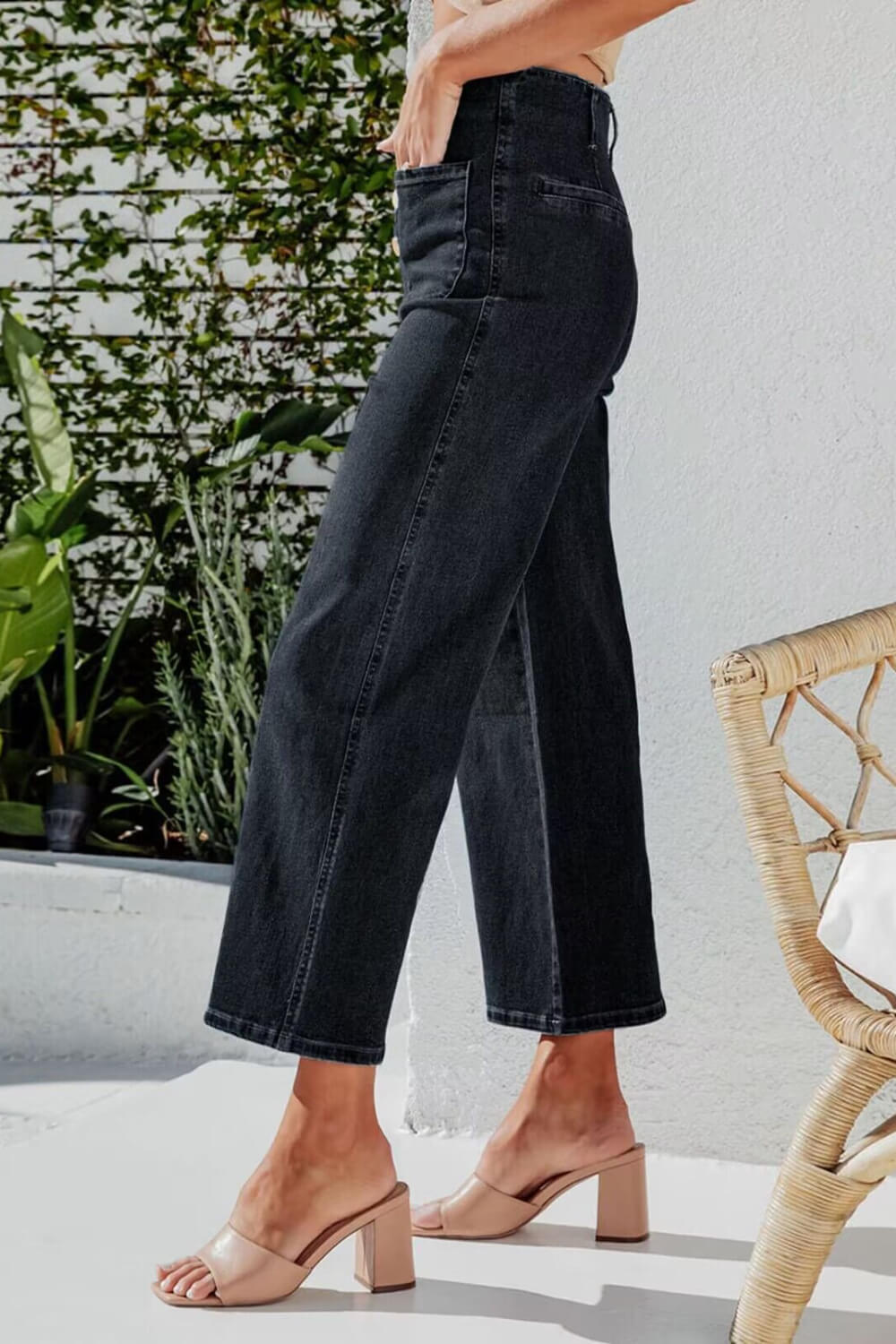 Wendy Wide Leg Jeans - Pants - Ell Soll Fashion