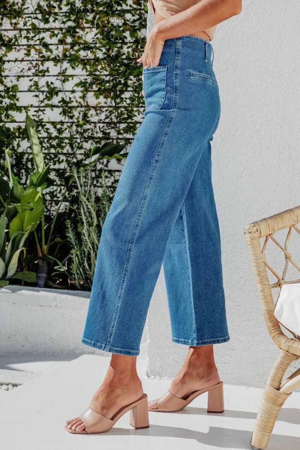 Wendy Wide Leg Jeans - Pants - Ell Soll Fashion