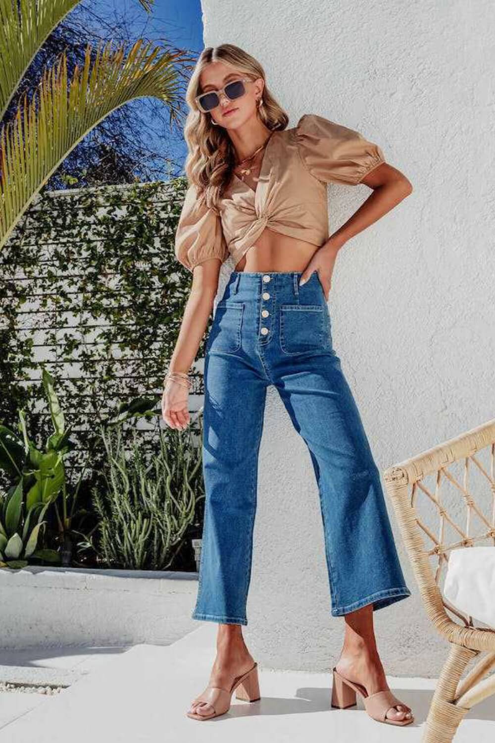 Wendy Wide Leg Jeans - Pants - Ell Soll Fashion