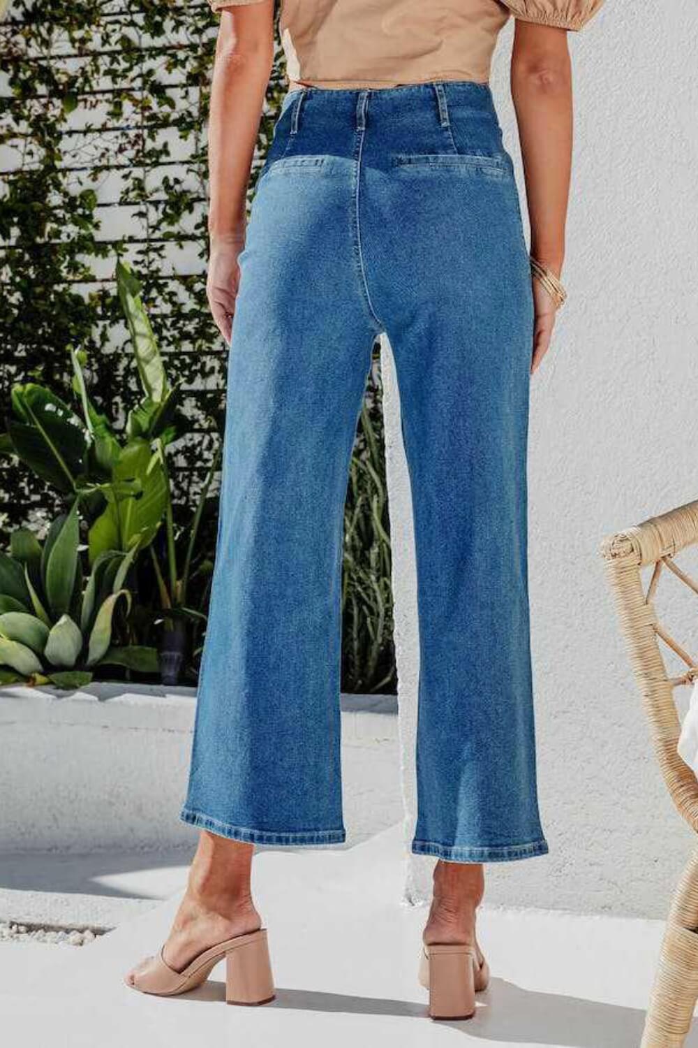Wendy Wide Leg Jeans - Pants - Ell Soll Fashion