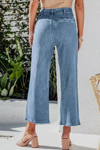 Wendy Wide Leg Jeans - Pants - Ell Soll Fashion