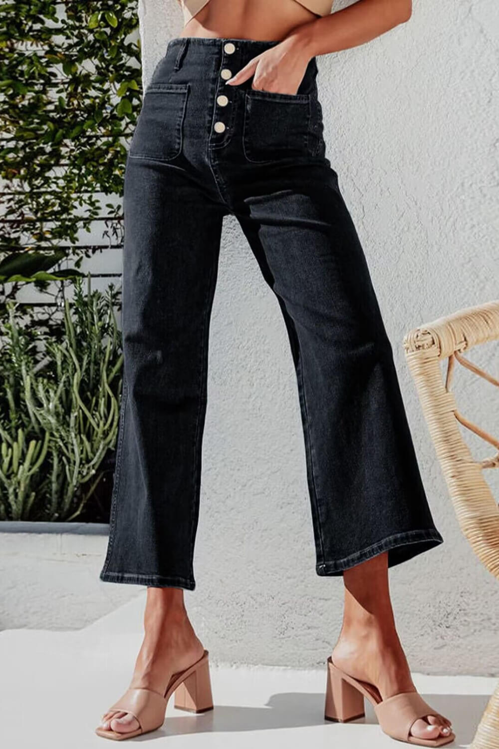Wendy Wide Leg Jeans - Pants - Ell Soll Fashion
