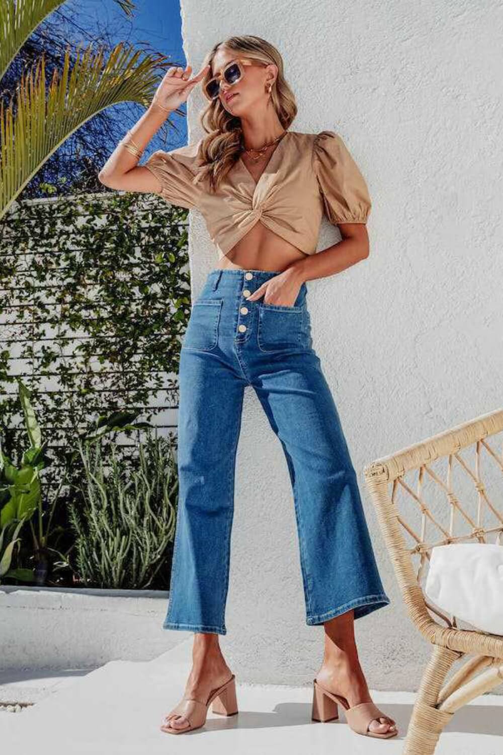 Wendy Wide Leg Jeans - Pants - Ell Soll Fashion