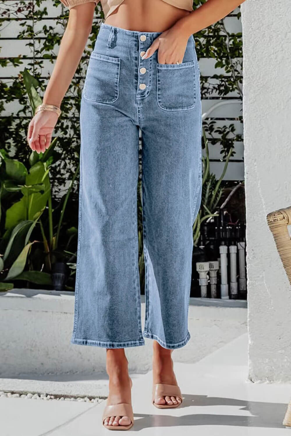 Wendy Wide Leg Jeans - Pants - Ell Soll Fashion