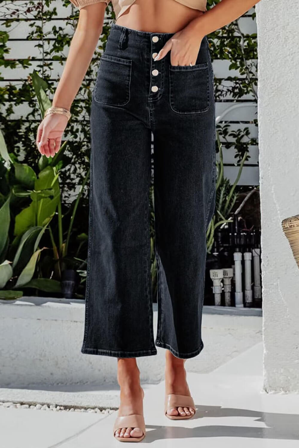 Wendy Wide Leg Jeans - Pants - Ell Soll Fashion