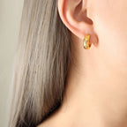 Zircon Huggie Earrings - Ell Soll Fashion