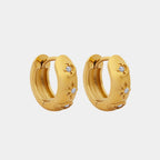 Zircon Huggie Earrings - Ell Soll Fashion