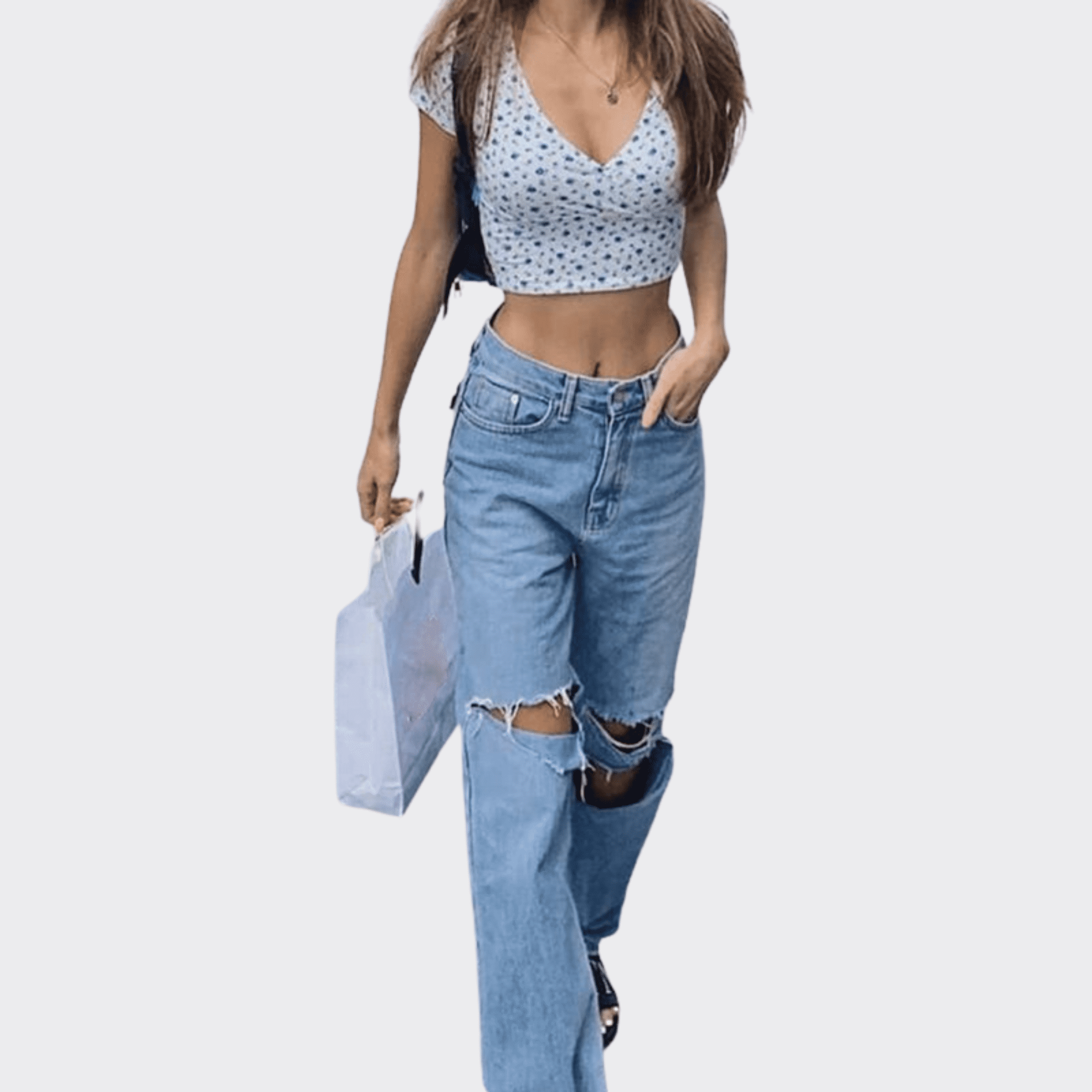 High-Rise Wide Jeans - Ell Soll