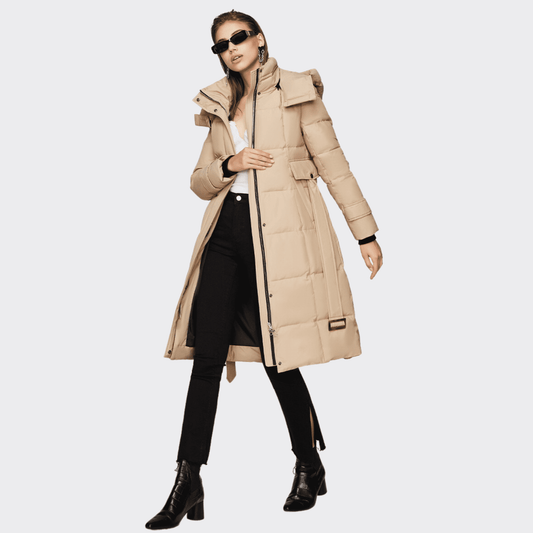 New Style Padded Long Coat - Ell Soll