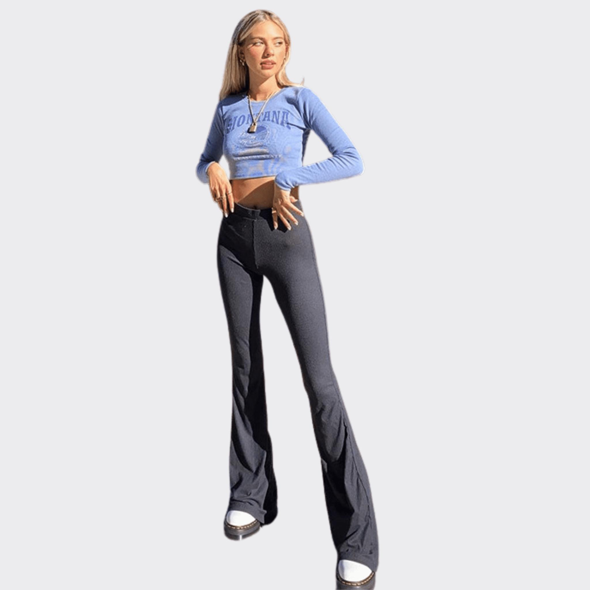 High Flare Leg Jeans - Ell Soll