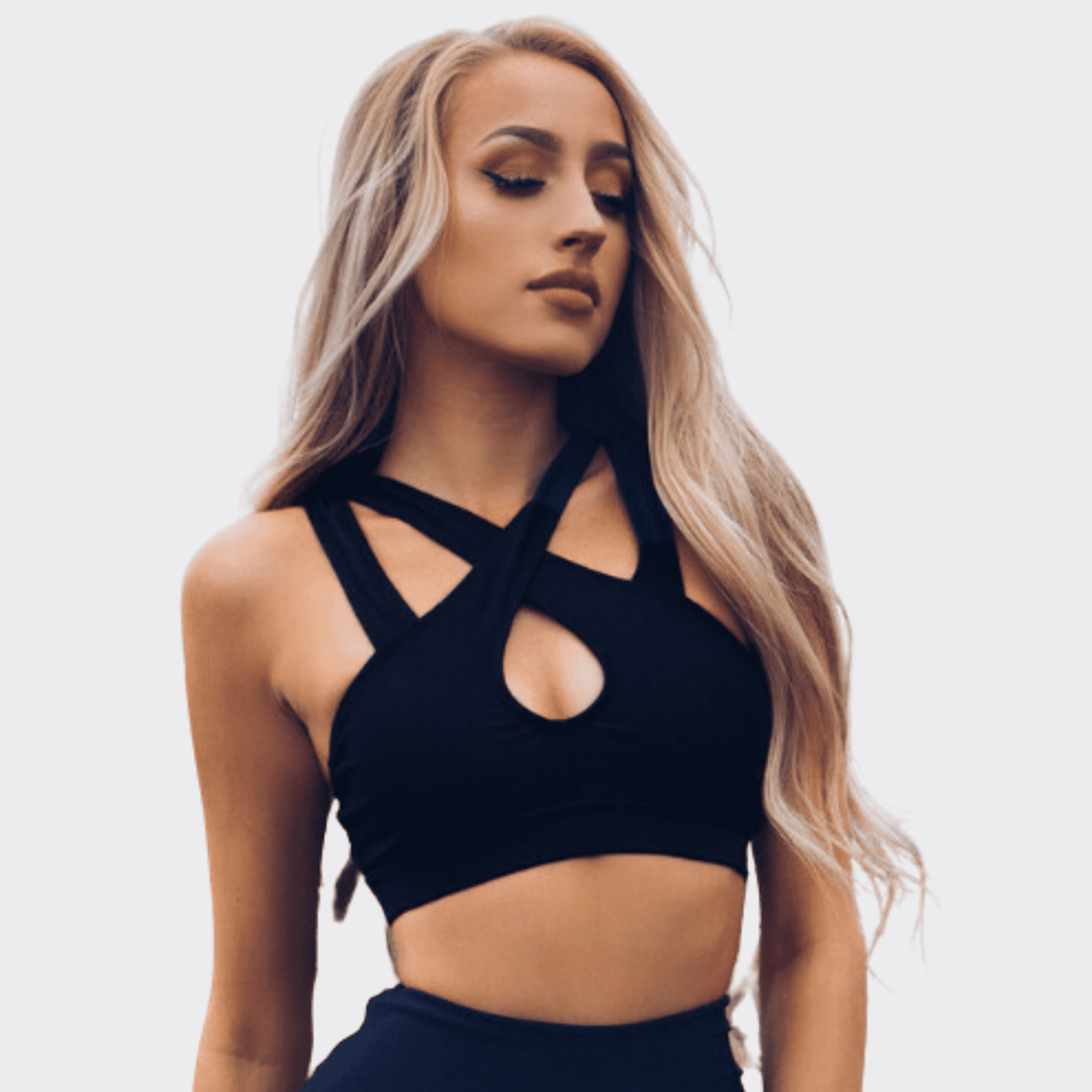 Sleeveless Black Sport Top - Ell Soll